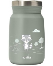 Θερμός φαγητού Nuvita - 500 ml, Sage Green -1