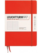 Σημειωματάριο Leuchtturm1917 New Colours - А5, σελίδες με τελείες, Lobster,σκληρό εξώφυλλο