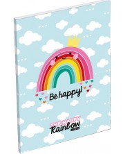 Σημειωματάριο A7 Lizzy Card Happy Rainbow -1