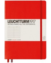 Σημειωματάριο   Leuchtturm1917 Notebook Medium A5 - κόκκινο,σελίδες γραμμών