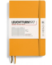 Σημειωματάριο Leuchtturm1917 Paperback - B6+, πορτοκαλί, σελίδες με γραμμές, μαλακό εξώφυλλο -1