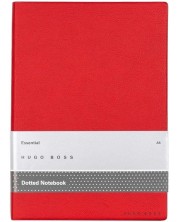 Σημειωματάριο Hugo Boss Essential Storyline - A5, διακεκομμένες σελίδες, κόκκινο -1