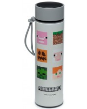 Θερμό με ψηφιακό θερμόμετρο Puckator - Minecraft  Faces, 450 ml