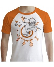 Κοντομάνικη μπλούζα ABYstyle Animation: Naruto Shippuden - Naruto (White & Orange) -1