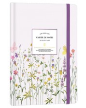 Σημειωματάριο Victoria's Journals Florals - Ανοιχτό μωβ, σκληρό εξώφυλλο, διακεκομμένες σελίδες, A5 -1