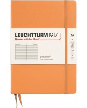 Σημειωματάριο Leuchtturm1917 New Colours - A5, με γραμμές, Apricot,  με σκληρό εξώφυλλο -1