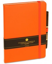 Σημειωματάριο Victoria's Journals A5 με σκληρό εξώφυλλο, πορτοκαλί -1