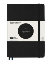 Σημειωματάριο Leuchtturm1917 Bauhaus 100 - A5, μαύρο, σελίδες με κουκκίδες
