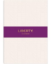 Σημειωματάριο Liberty Tudor - A5, κρέμα, ανάγλυφο