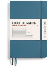 Σημειωματάριο Leuchtturm1917 Paperback - B6+, μπλε, σελίδες με γραμμές, μαλακό εξώφυλλο