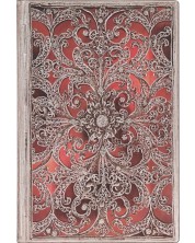 Σημειωματάριο Paperblanks Garnet - 13 х 18 cm, 88 φύλλα, με ευρείες γραμμές