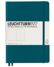 Σημειωματάριο Leuchtturm1917 - А5, λευκές σελίδες, Pacific Green
