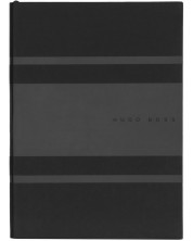Σημειωματάριο Hugo Boss Gear Matrix - A5, διακεκομμένες σελίδες, μαύρο -1