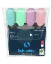 Μαρκαδόρος κειμένων Schneider - Job Pastel, 4 χρώματα -1