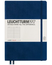 Σημειωματάριο Leuchtturm1917 Notebook Medium A5 - Μπλε, σελίδες με γραμμές 