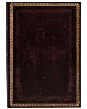 Σημειωματάριο Paperblanks Old Leather - Black Moroccan, 13 х 18 cm,72 φύλλα