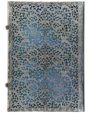 Σημειωματάριο Paperblanks Silver Filigree - Maya Blue, Midi, 120 φύλλα