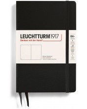 Σημειωματάριο Leuchtturm1917 Paperback - B6+, μαύρο, λευκές σελίδες, σκληρό εξώφυλλο -1