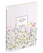 Σημειωματάριο Victoria's Journals Florals - Ανοιχτό μωβ, λαμιναρισμένο εξώφυλλο, με γραμμές, 32 φύλλα, А6