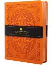 Σημειωματάριο Victoria's Journals Old Book - А5, πορτοκαλί