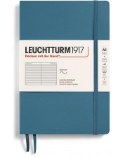 Σημειωματάριο Leuchtturm1917 Natural Colors - A5, μπλε,  με γραμμές, μαλακό εξώφυλλο -1