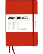 Σημειωματάριο Leuchtturm1917 Natural Colors - A5, κόκκινο, διακεκομμένες σελίδες, σκληρό εξώφυλλο
