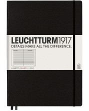 Σημειωματάριο   Leuchtturm1917 Notebook Master Classic A4 - Μαύρο,σελίδες γραμμών