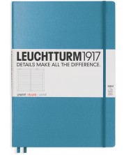 Тефтер Leuchtturm1917 Master Slim - А4+, με γραμμές, Nordic Blue