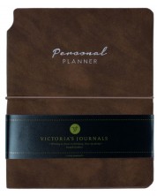 Σημειωματάριο Victoria's Journals Kuka - Καφέ, πλαστικό εξώφυλλο, 96 φύλλα, А6