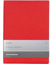 Σημειωματάριο Hugo Boss Essential Storyline - A5, σελίδες με γραμμές, κόκκινο