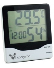 Θερμόμετρο με ψηφιακό ρολόι Cangaroo - TL8020 -1