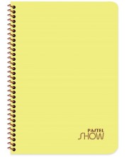 Τετράδιο σπιράλ Keskin Color   Pastel Show - A4, 120 φύλλα, φαρδιές γραμμές,  ποικιλία -1