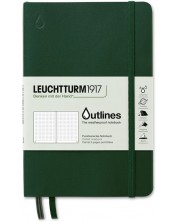 Σημειωματάριο   Leuchtturm1917 - Outlines, B6+, αδιάβροχο, πράσινο