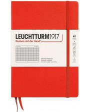 Σημειωματάριο Leuchtturm1917 New Colours - A5, τετράγωνες σελίδες, Lobster, σκληρό εξώφυλλο -1