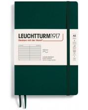 Σημειωματάριο Leuchtturm1917 Natural Colors - A5, σκούρο πράσινο,  με γραμμές, μαλακό εξώφυλλο