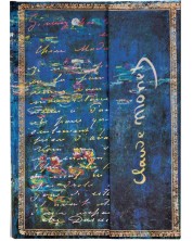 Σημειωματάριο Paperblanks Monet - Midi, με σειρές , 72 φύλλα