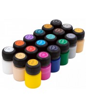 Ακρυλικά χρώματα για υφάσματα Nevskaya παλέτα Decola - Creative, 18 χρώματα х 20 ml -1