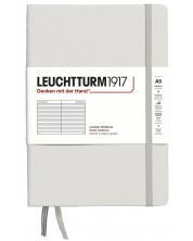 Σημειωματάριο Leuchtturm1917 Natural Colors - A5, γκρι, σελίδες με γραμμές, σκληρό εξώφυλλο -1