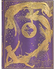 Σημειωματάριο Paperblanks Violet Fairy - 18 х 23 cm, 72 фύλλα με γραμμές μεγάλου πλάτους