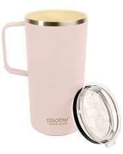 Θερμικό ποτήρι Asobu Tower Mug - 600 ml, ροζ