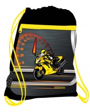 Αθλητική τσάντα Belmil - Super Speed κίτρινη, με μεγάλη θήκη και τσέπη με φερμουάρ -1