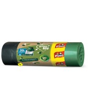 Σακούλες απορριμμάτων με κορδόνια Fino - Green Life, 35 L, 15 τεμάχια, πράσινο