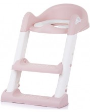 Κάθισμα τουαλέτας με σκάλα  Chipolino - Tippy, ροζ -1