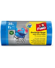 Σακούλες απορριμμάτων Fino - Easy pack, 35 L, 30 τεμάχια, μπλε