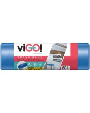 Σακούλες απορριμμάτων viGO! - Standard, 60 l, 28 τεμάχια, μπλε -1