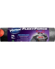 Σακούλες απορριμμάτων   Vortex - Flexy Force, 70 l, 10 τεμάχια -1