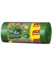 Σακούλες απορριμμάτων Fino - Green Life Easy pack, 60 L,18 τεμάχια, πράσινο