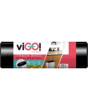 Σακούλες απορριμμάτων viGO! - Standard, 35 l, 50 τεμάχια, μαύρο -1
