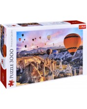 Παζλ Trefl 3000 κομμάτια - Balloons Over Cappadocia 