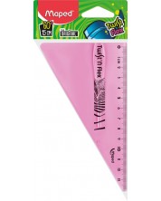 Τρίγωνο Maped Twist'n Flex - 15 cm, ροζ